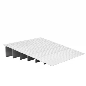 vevor door threshold ramp, 6 inch rise, aluminum alloy threshold ramp rated 800 lbs load capacity, handicap ramps for home steps for wheelchair, scooters, power chairs, walkers, bicycle, tricycle