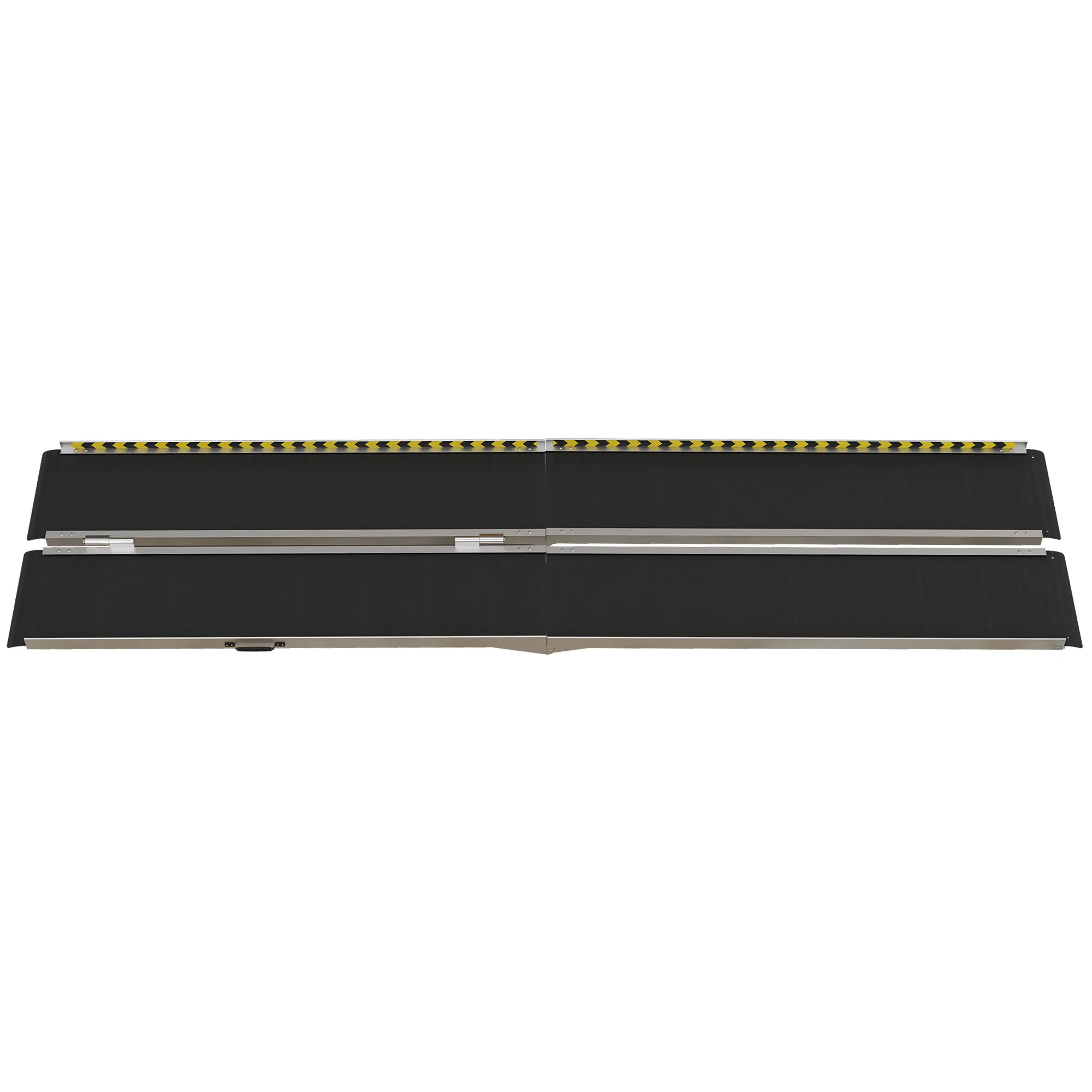 wheelchair ramp, 10ft foldable threshold ramp, aluminum handicap ramp with non slip surface, transition plates above and below for home, doorways, steps, 600lbs capacity